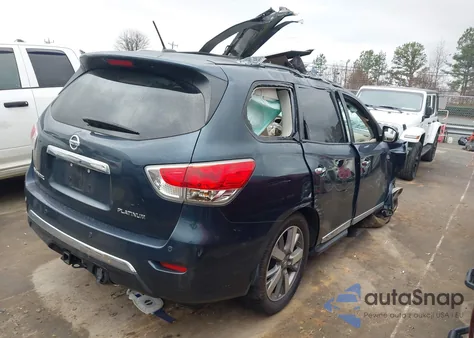 2015 Nissan Pathfinder Platinum from USA, damaged, VIN 5N1AR2MN1FC685253